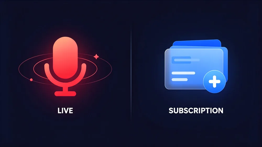 Side by side comparison of cam sites and subscription platforms