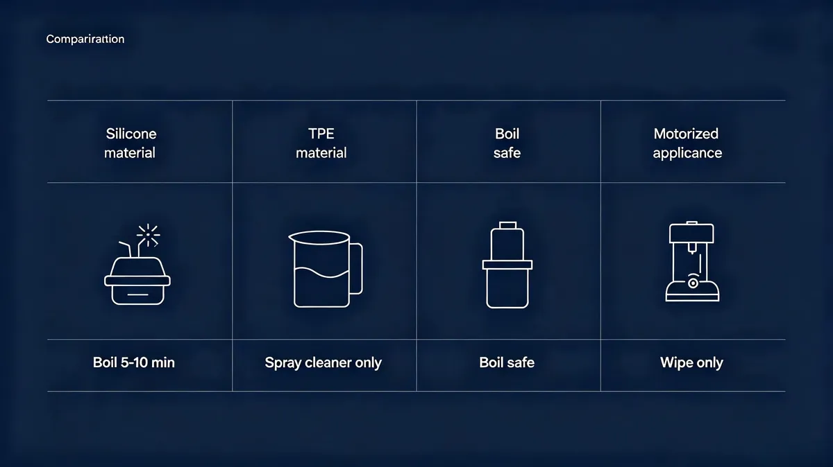 Cleaning supplies for sex toys — spray bottle, towel, storage bag